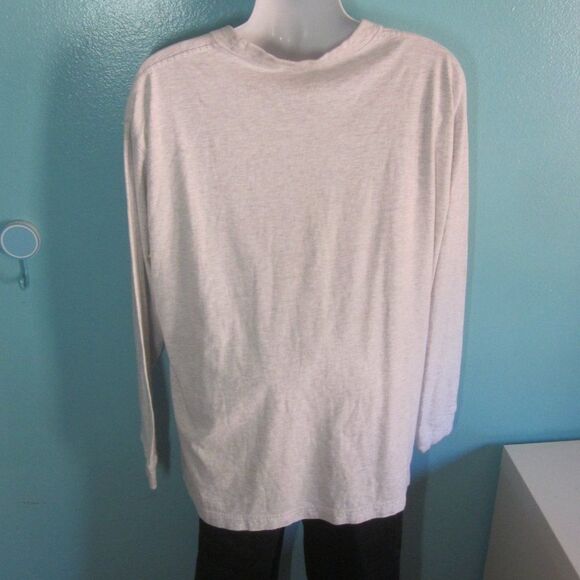 Blaklader Mens Light Gray Cotton Long Sleeve Work Tee Size XXL 52" Chest - Picture 9 of 10
